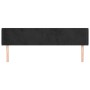 Kopfteil aus schwarzem Samt, 183 x 16 x 78/88 cm von vidaXL, Kopf- und Fußteile - Ref: Foro24-3118550, Preis: 78,13 €, Rabatt: %