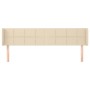 Kopfteil aus cremefarbenem Stoff, 183 x 16 x 78/88 cm von vidaXL, Kopf- und Fußteile - Ref: Foro24-3118787, Preis: 76,25 €, R...