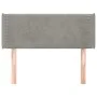 Light gray velvet headboard 93x16x78/88 cm by vidaXL, Headboards and footboards - Ref: Foro24-3118664, Price: 50,44 €, Discou...
