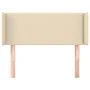 Cream fabric headboard 93x16x78/88 cm by vidaXL, Headboards and footboards - Ref: Foro24-3118615, Price: 46,27 €, Discount: %