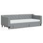 Sofá cama nido con cajones tela gris claro 80x200 cm