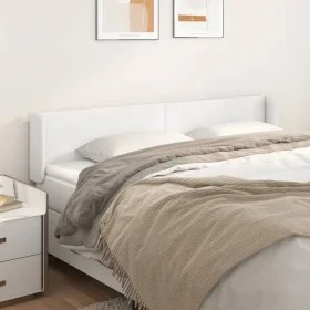 Kopfteil aus weißem Kunstleder, 163 x 16 x 78/88 cm von vidaXL, Kopf- und Fußteile - Ref: Foro24-3118585, Preis: 78,21 €, Rab...