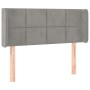 Hellgraues Samtkopfteil 83x16x78/88 cm von vidaXL, Kopf- und Fußteile - Ref: Foro24-3118798, Preis: 45,71 €, Rabatt: %
