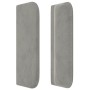 Hellgraues Samtkopfteil 83x16x78/88 cm von vidaXL, Kopf- und Fußteile - Ref: Foro24-3118798, Preis: 45,71 €, Rabatt: %