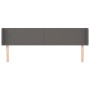 Kopfteil aus grauem Kunstleder, 203 x 16 x 78/88 cm von vidaXL, Kopf- und Fußteile - Ref: Foro24-3118600, Preis: 79,27 €, Rab...