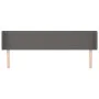 Kopfteil aus grauem Kunstleder, 203 x 16 x 78/88 cm von vidaXL, Kopf- und Fußteile - Ref: Foro24-3118600, Preis: 77,86 €, Rab...