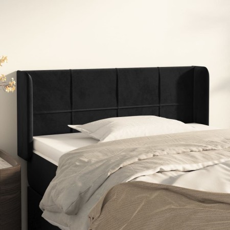 Kopfteil aus schwarzem Samt, 103 x 16 x 78/88 cm von vidaXL, Kopf- und Fußteile - Ref: Foro24-3118812, Preis: 55,62 €, Rabatt: %