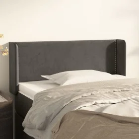 Dunkelgraues Samtkopfteil 83x16x78/88 cm von vidaXL, Kopf- und Fußteile - Ref: Foro24-3118659, Preis: 40,54 €, Rabatt: %