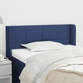 Blue fabric headboard 83x16x78/88 cm by vidaXL, Headboards and footboards - Ref: Foro24-3118748, Price: 38,49 €, Discount: %