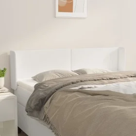 White synthetic leather headboard 147x16x78/88 cm by vidaXL, Headboards and footboards - Ref: Foro24-3118579, Price: 90,23 €,...