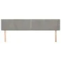 Hellgraues Samtkopfteil 203x16x78/88 cm von vidaXL, Kopf- und Fußteile - Ref: Foro24-3118694, Preis: 59,57 €, Rabatt: %