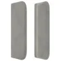 Hellgraues Samtkopfteil 203x16x78/88 cm von vidaXL, Kopf- und Fußteile - Ref: Foro24-3118694, Preis: 59,57 €, Rabatt: %