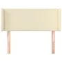 Cream synthetic leather headboard 103x16x78/88 cm by vidaXL, Headboards and footboards - Ref: Foro24-3118714, Price: 40,80 €,...
