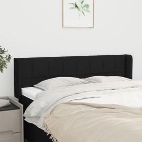 Kopfteil aus schwarzem Stoff, 147 x 16 x 78/88 cm von vidaXL, Kopf- und Fußteile - Ref: Foro24-3118768, Preis: 64,90 €, Rabat...
