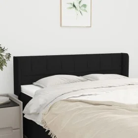 Kopfteil aus schwarzem Stoff, 147 x 16 x 78/88 cm von vidaXL, Kopf- und Fußteile - Ref: Foro24-3118768, Preis: 67,14 €, Rabat...