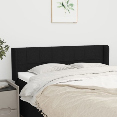 Kopfteil aus schwarzem Stoff, 147 x 16 x 78/88 cm von vidaXL, Kopf- und Fußteile - Ref: Foro24-3118768, Preis: 64,90 €, Rabat...
