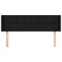 Cabecero de tela negro 147x16x78/88 cm de vidaXL, Cabeceros y pies de cama - Ref: Foro24-3118768, Precio: 67,12 €, Descuento: %