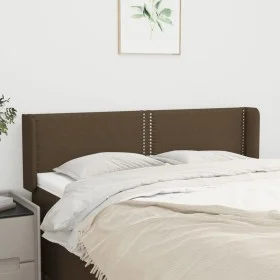 Kopfteil aus dunkelgrauem Stoff, 147 x 16 x 78/88 cm von vidaXL, Kopf- und Fußteile - Ref: Foro24-3118629, Preis: 54,75 €, Ra...