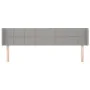 Cabecero de tela gris claro 163x16x78/88 cm de vidaXL, Cabeceros y pies de cama - Ref: Foro24-3118774, Precio: 61,93 €, Descu...