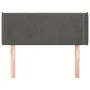 Kopfteil aus dunkelgrauem Samt, 93 x 16 x 78/88 cm von vidaXL, Kopf- und Fußteile - Ref: Foro24-3118665, Preis: 45,51 €, Raba...