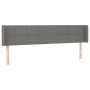 Kopfteil aus dunkelgrauem Stoff, 183 x 16 x 78/88 cm von vidaXL, Kopf- und Fußteile - Ref: Foro24-3118783, Preis: 68,22 €, Ra...