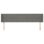 Kopfteil aus dunkelgrauem Stoff, 183 x 16 x 78/88 cm von vidaXL, Kopf- und Fußteile - Ref: Foro24-3118783, Preis: 68,22 €, Ra...