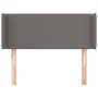 Cabecero de cuero sintético gris 93x16x78/88 cm de vidaXL, Cabeceros y pies de cama - Ref: Foro24-3118710, Precio: 46,90 €, D...