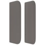Cabecero de cuero sintético gris 93x16x78/88 cm de vidaXL, Cabeceros y pies de cama - Ref: Foro24-3118710, Precio: 46,90 €, D...
