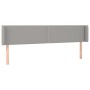 Kopfteil aus hellgrauem Stoff, 203 x 16 x 78/88 cm von vidaXL, Kopf- und Fußteile - Ref: Foro24-3118650, Preis: 59,63 €, Raba...