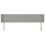 Kopfteil aus hellgrauem Stoff, 203 x 16 x 78/88 cm von vidaXL, Kopf- und Fußteile - Ref: Foro24-3118650, Preis: 59,63 €, Raba...