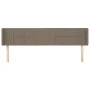 Cabecero de tela gris taupe 203x16x78/88 cm de vidaXL, Cabeceros y pies de cama - Ref: Foro24-3118794, Precio: 70,92 €, Descu...