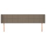 Kopfteil aus taupegrauem Stoff, 203 x 16 x 78/88 cm von vidaXL, Kopf- und Fußteile - Ref: Foro24-3118794, Preis: 69,90 €, Rab...