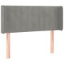 Hellgraues Samtkopfteil 93x16x78/88 cm von vidaXL, Kopf- und Fußteile - Ref: Foro24-3119042, Preis: 55,84 €, Rabatt: %