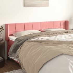 Rosa Samtkopfteil 203x16x78/88 cm von vidaXL, Kopf- und Fußteile - Ref: Foro24-3118839, Preis: 86,21 €, Rabatt: %