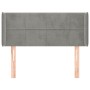 Hellgraues Samtkopfteil 103x16x78/88 cm von vidaXL, Kopf- und Fußteile - Ref: Foro24-3118810, Preis: 53,32 €, Rabatt: %