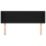 Cabecero de tela negro 147x16x78/88 cm de vidaXL, Cabeceros y pies de cama - Ref: Foro24-3118908, Precio: 67,80 €, Descuento: %