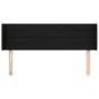 Cabecero de tela negro 147x16x78/88 cm de vidaXL, Cabeceros y pies de cama - Ref: Foro24-3118908, Precio: 66,78 €, Descuento: %