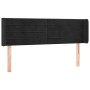 Kopfteil aus schwarzem Samt, 147 x 16 x 78/88 cm von vidaXL, Kopf- und Fußteile - Ref: Foro24-3118958, Preis: 54,79 €, Rabatt: %