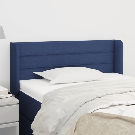 Kopfteil aus blauem Stoff, 83 x 16 x 78/88 cm von vidaXL, Kopf- und Fußteile - Ref: Foro24-3118888, Preis: 46,40 €, Rabatt: %