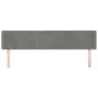 Hellgraues Samtkopfteil 183x16x78/88 cm von vidaXL, Kopf- und Fußteile - Ref: Foro24-3118828, Preis: 67,12 €, Rabatt: %