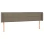 Cabecero de tela gris taupe 163x16x78/88 cm de vidaXL, Cabeceros y pies de cama - Ref: Foro24-3118778, Precio: 71,35 €, Descu...