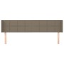 Taupe gray fabric headboard 163x16x78/88 cm by vidaXL, Headboards and footboards - Ref: Foro24-3118778, Price: 59,85 €, Disco...