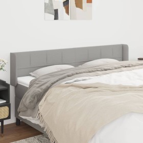Kopfteil aus hellgrauem Stoff, 203 x 16 x 78/88 cm von vidaXL, Kopf- und Fußteile - Ref: Foro24-3118790, Preis: 69,93 €, Raba...