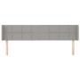 Kopfteil aus hellgrauem Stoff, 203 x 16 x 78/88 cm von vidaXL, Kopf- und Fußteile - Ref: Foro24-3118790, Preis: 69,93 €, Raba...
