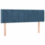 Dunkelblaues Samtkopfteil 147x16x78/88 cm von vidaXL, Kopf- und Fußteile - Ref: Foro24-3118820, Preis: 52,90 €, Rabatt: %