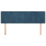 Cabecero de terciopelo azul oscuro 147x16x78/88 cm de vidaXL, Cabeceros y pies de cama - Ref: Foro24-3118820, Precio: 61,93 €...