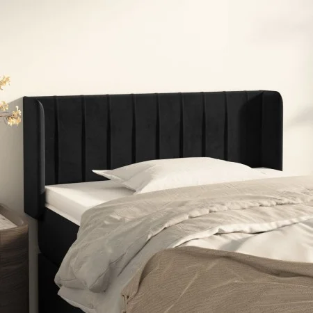 Kopfteil aus schwarzem Samt, 83 x 16 x 78/88 cm von vidaXL, Kopf- und Fußteile - Ref: Foro24-3119038, Preis: 43,25 €, Rabatt: %