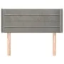 Cabecero de terciopelo gris claro 93x16x78/88 cm de vidaXL, Cabeceros y pies de cama - Ref: Foro24-3118944, Precio: 44,71 €, ...