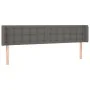 Kopfteil aus grauem Kunstleder, 183 x 16 x 78/88 cm von vidaXL, Kopf- und Fußteile - Ref: Foro24-3118874, Preis: 82,29 €, Rab...