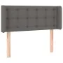 Cabecero de cuero sintético gris 83x16x78/88 cm de vidaXL, Cabeceros y pies de cama - Ref: Foro24-3118844, Precio: 53,23 €, D...